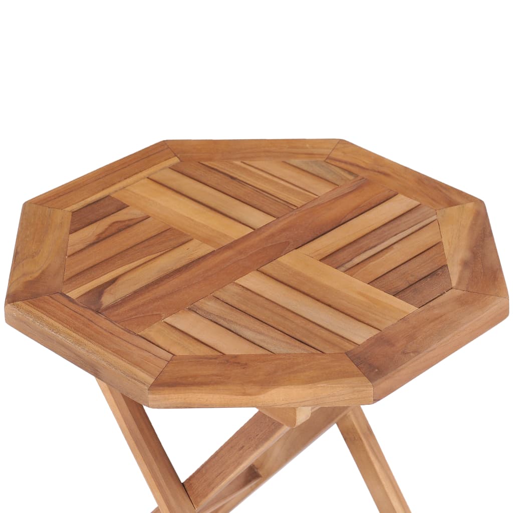 vidaXL Folding Garden Table 45x45x45 cm Solid Teak Wood