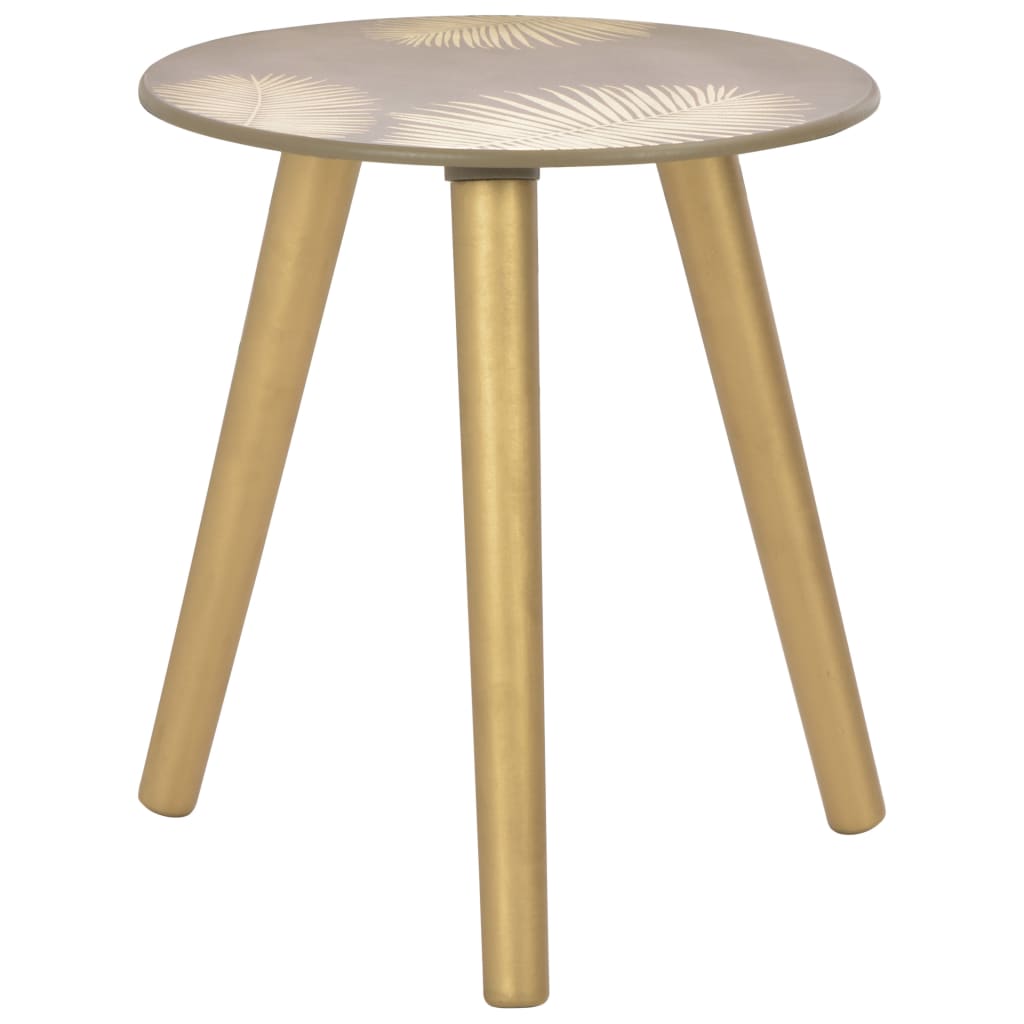 vidaXL Nesting Side Tables 2 pcs Gold 40x45 cm/30x40 cm MDF