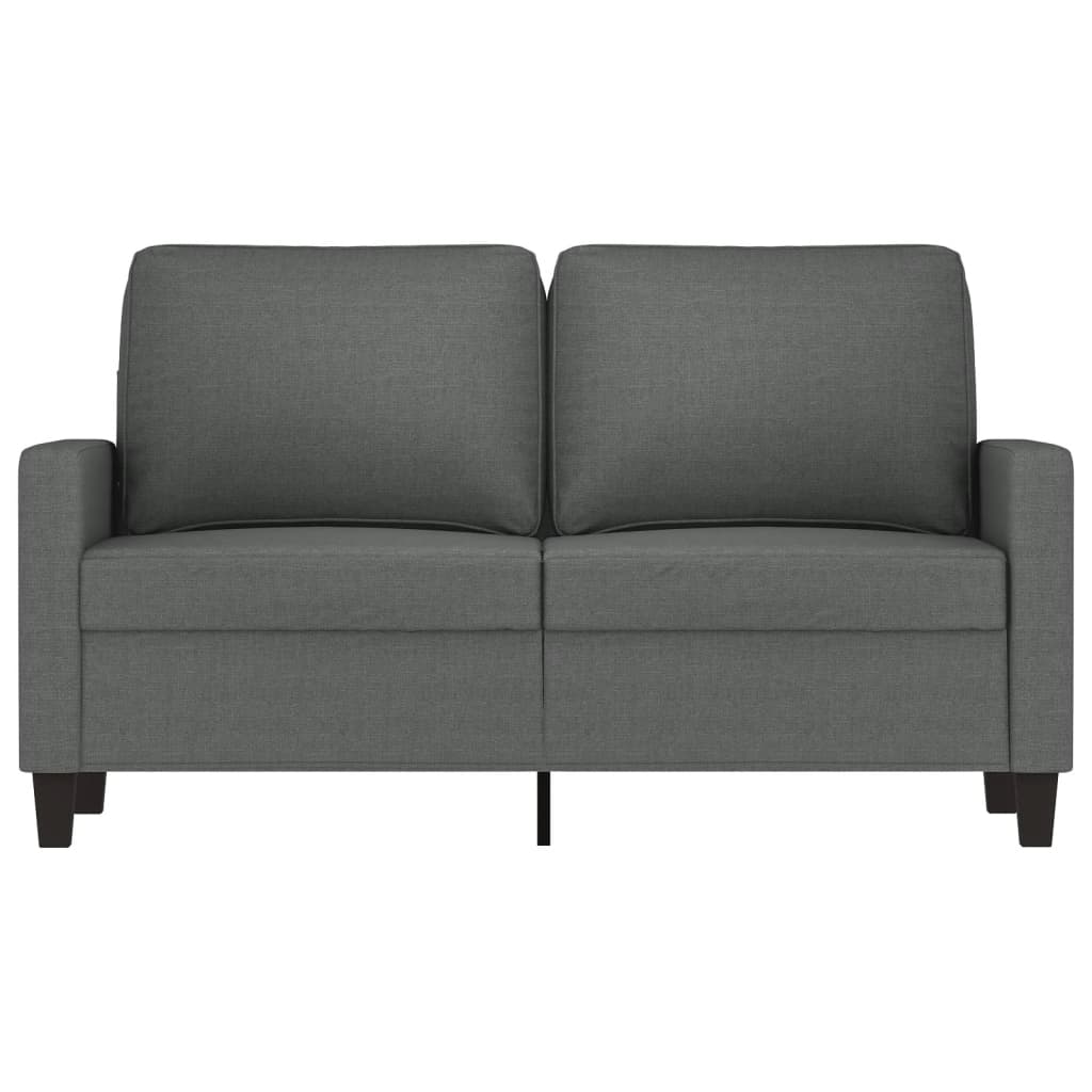 vidaXL 2-Seater Sofa Dark Grey 120 cm Fabric