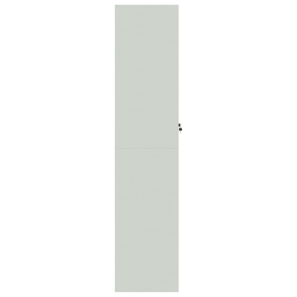 vidaXL File Cabinet Light Grey 90x40x180 cm Steel