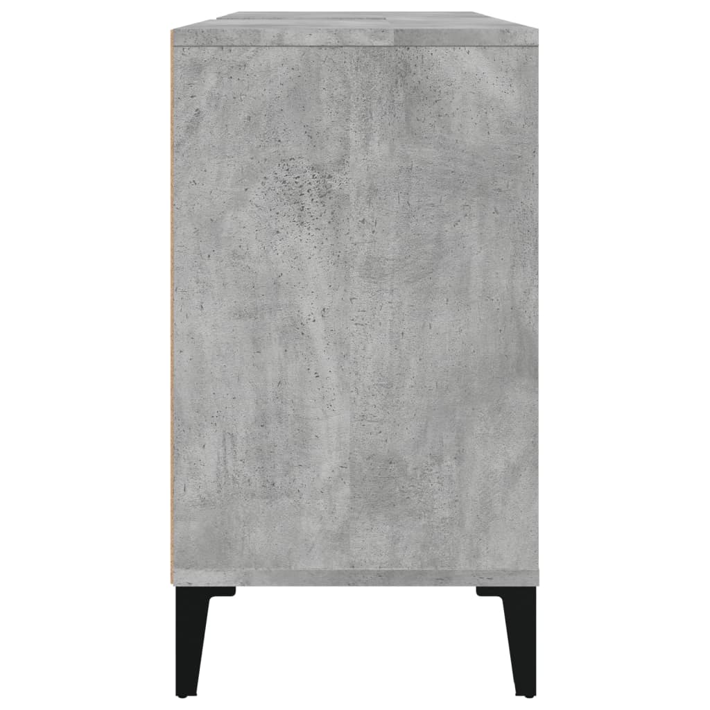 vidaXL Sink Cabinet Concrete Grey 80x33x60 cm Engineered Wood