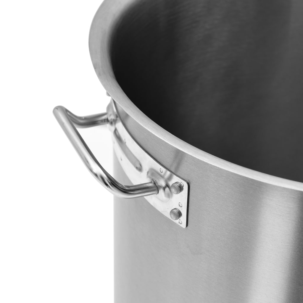 vidaXL Stock Pot 24 L 36x24 cm Stainless Steel