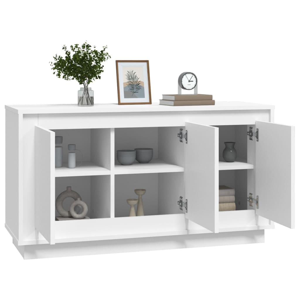 vidaXL Sideboard White 102x35x55 cm Engineered Wood