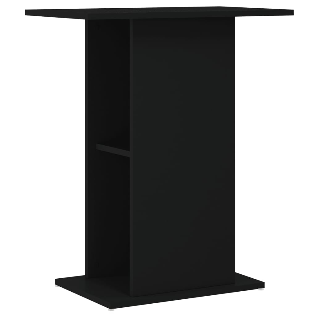 vidaXL Aquarium Stand Black 60.5x36x72.5 cm Engineered Wood