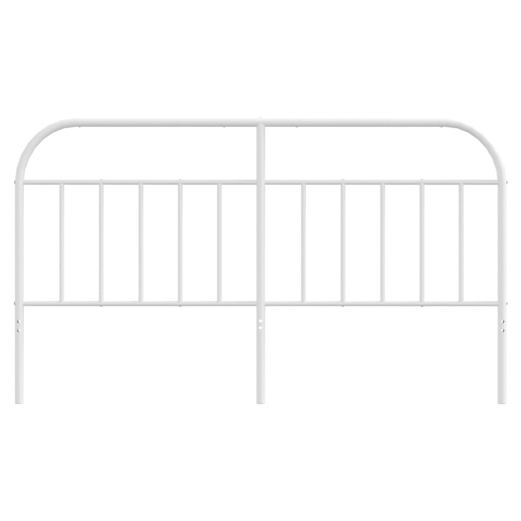 vidaXL Metal Headboard White 180 cm