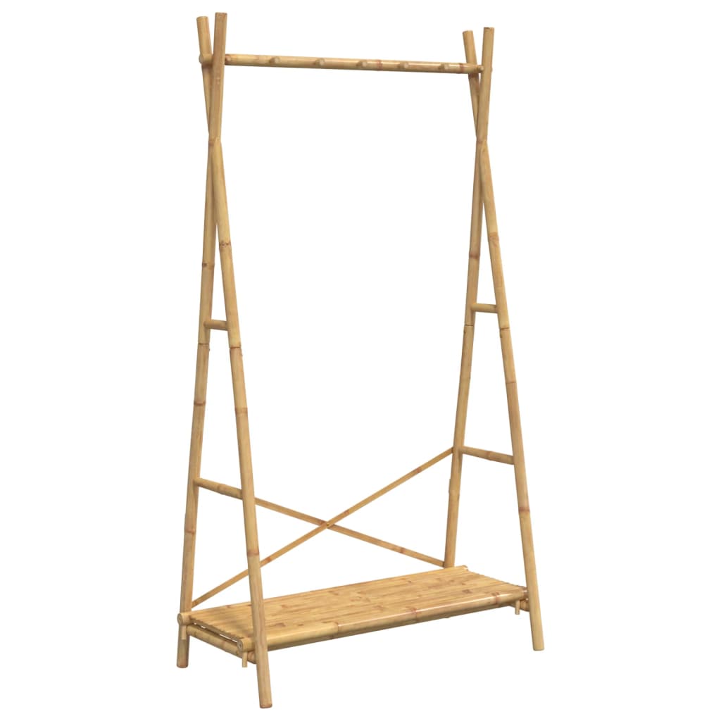 vidaXL Clothes Rack with Shelf 102x50x190 cm Bamboo