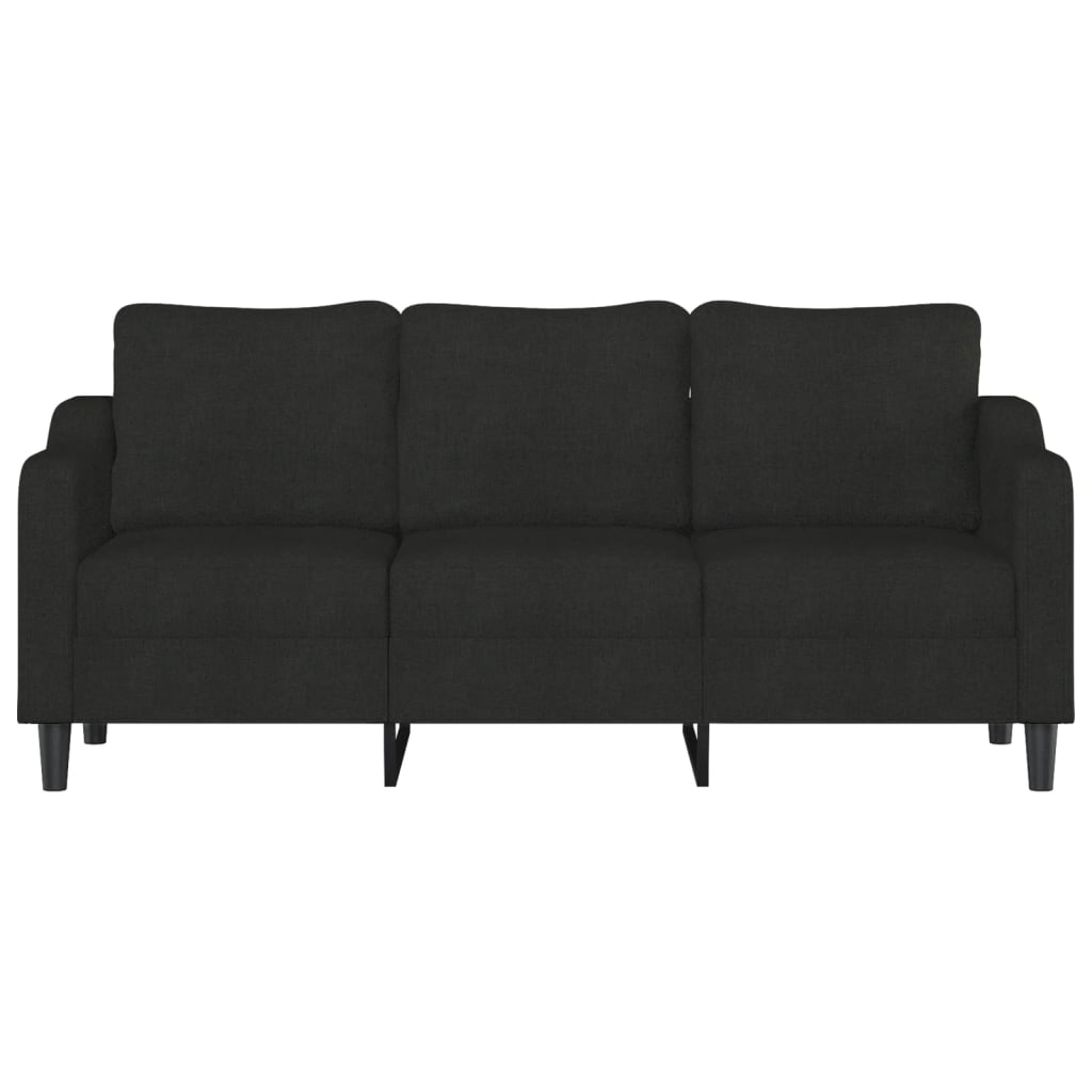 vidaXL 3-Seater Sofa Black 180 cm Fabric