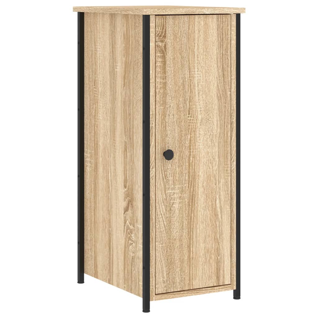 vidaXL Bedside Cabinets 2 pcs Sonoma Oak 32x42x80 cm Engineered Wood