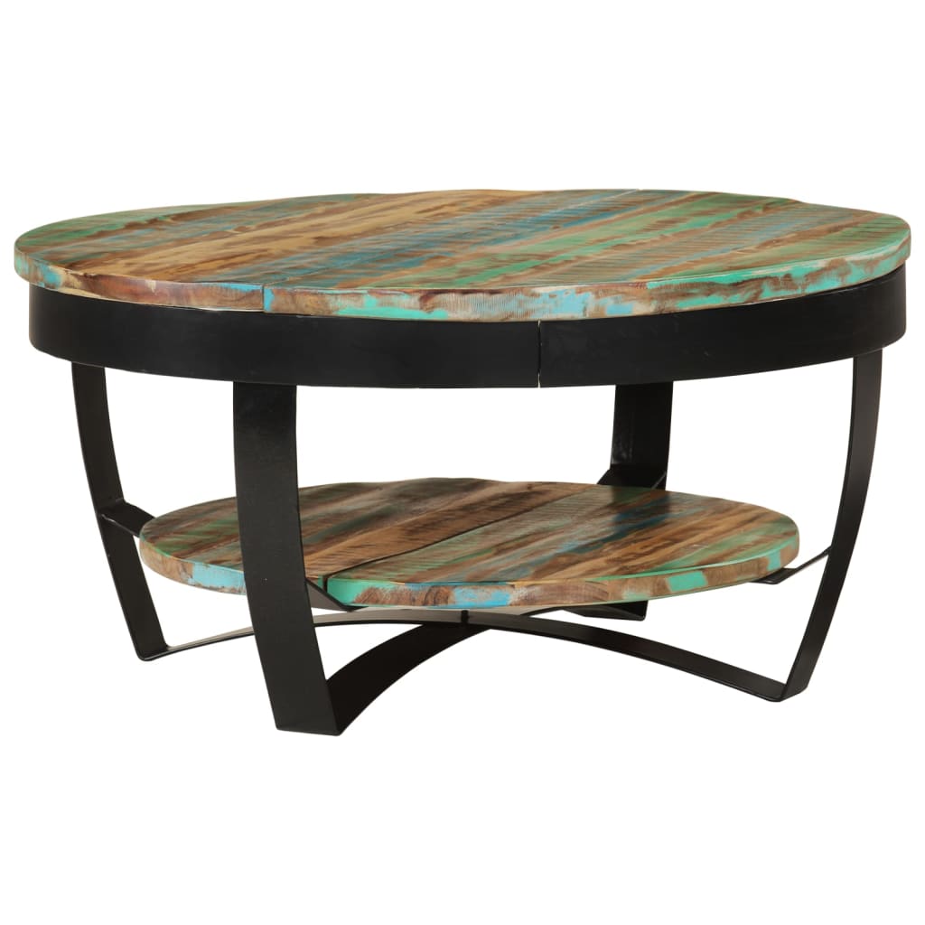 vidaXL Coffee Table Solid Reclaimed Wood 65x32 cm