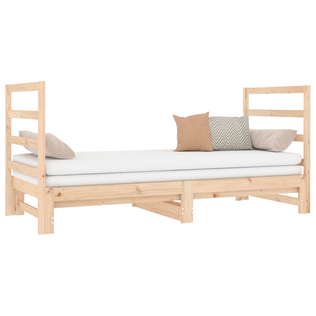 vidaXL Pull-out Day Bed without Mattress 2x(90x190) cm