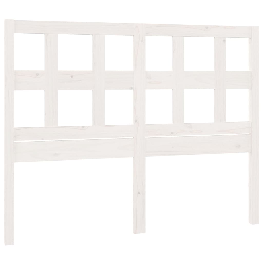 vidaXL Bed Headboard White 185.5x4x100 cm Solid Wood Pine