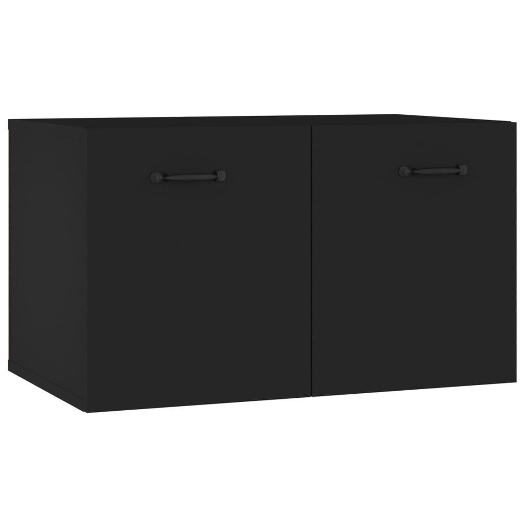 vidaXL Wall Cabinet Black 60x36.5x35 cm Engineered Wood