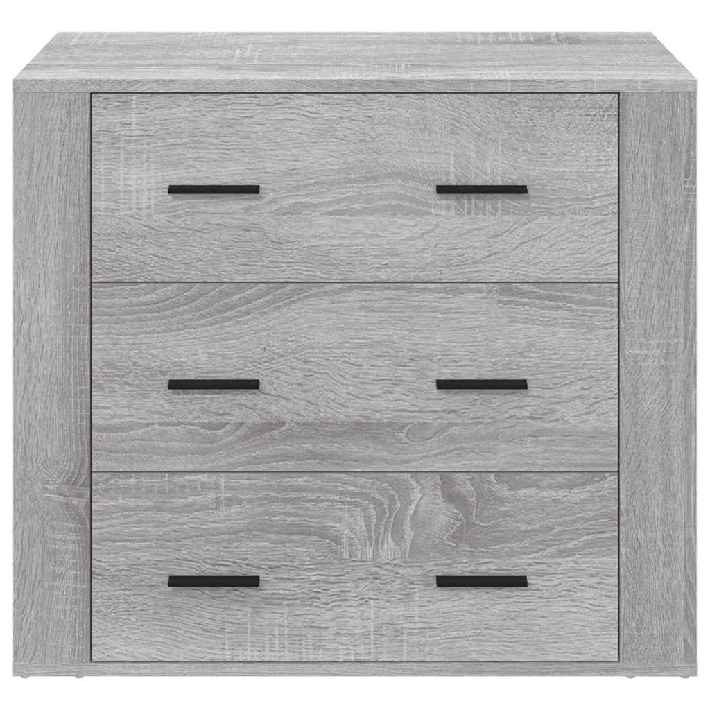 vidaXL Sideboard Grey Sonoma 80x33x70 cm Engineered Wood