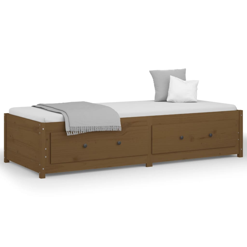 vidaXL Day Bed without Mattress Honey Brown 90x190 cm Single Solid Wood Pine