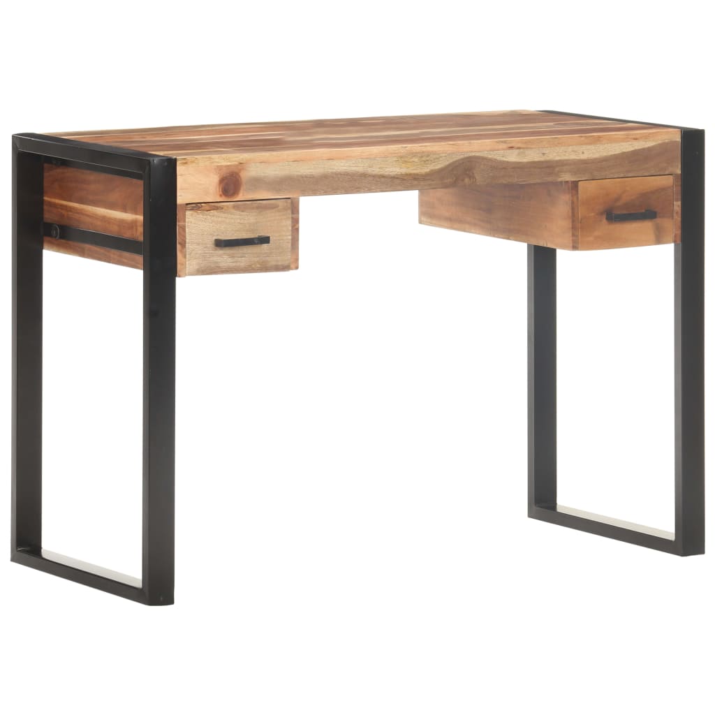 vidaXL Desk 110x50x76 cm Solid Wood