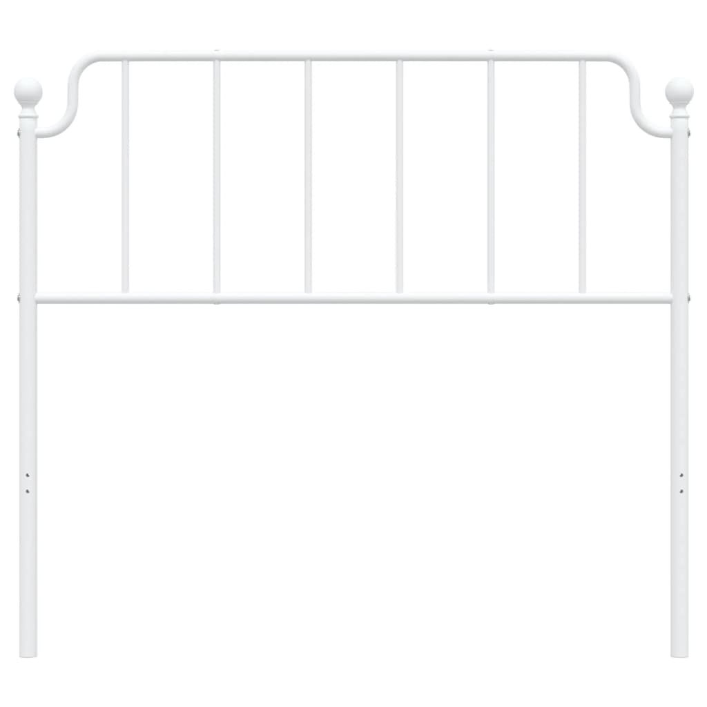 vidaXL Metal Headboard White 107 cm