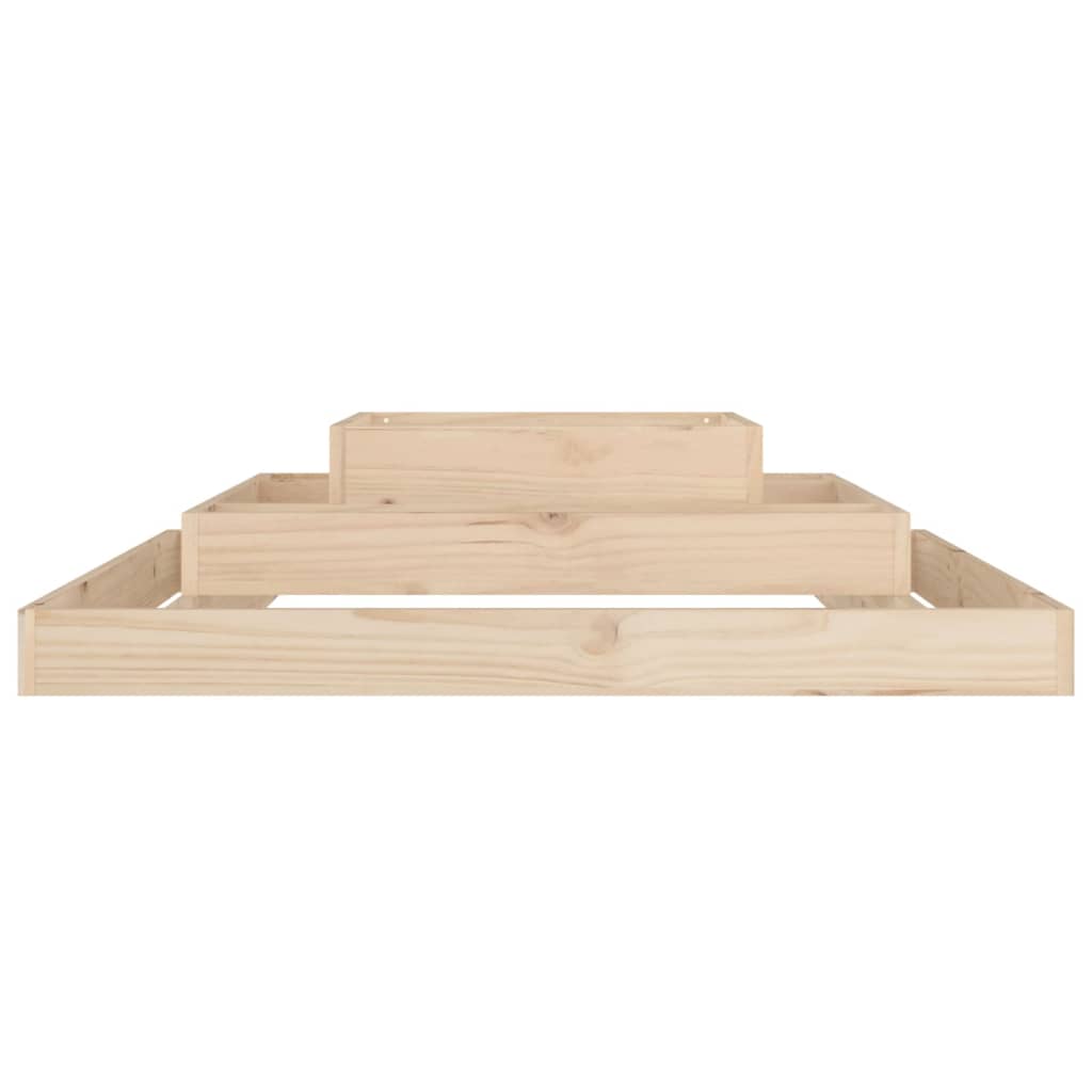 vidaXL Planter 110x110x27 cm Solid Wood Pine