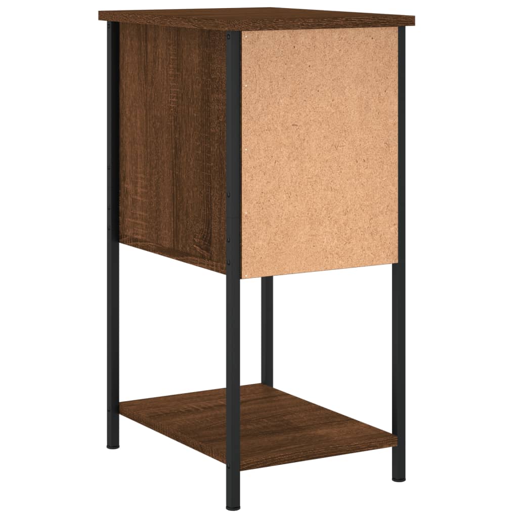 vidaXL Bedside Cabinets 2 pcs Brown Oak 32x42x70 cm Engineered Wood