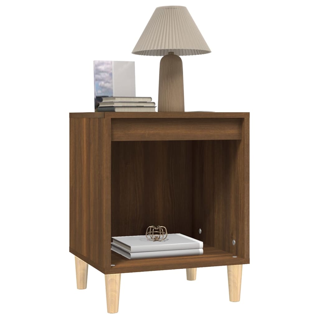 vidaXL Bedside Cabinets 2 pcs Brown Oak 40x35x50 cm