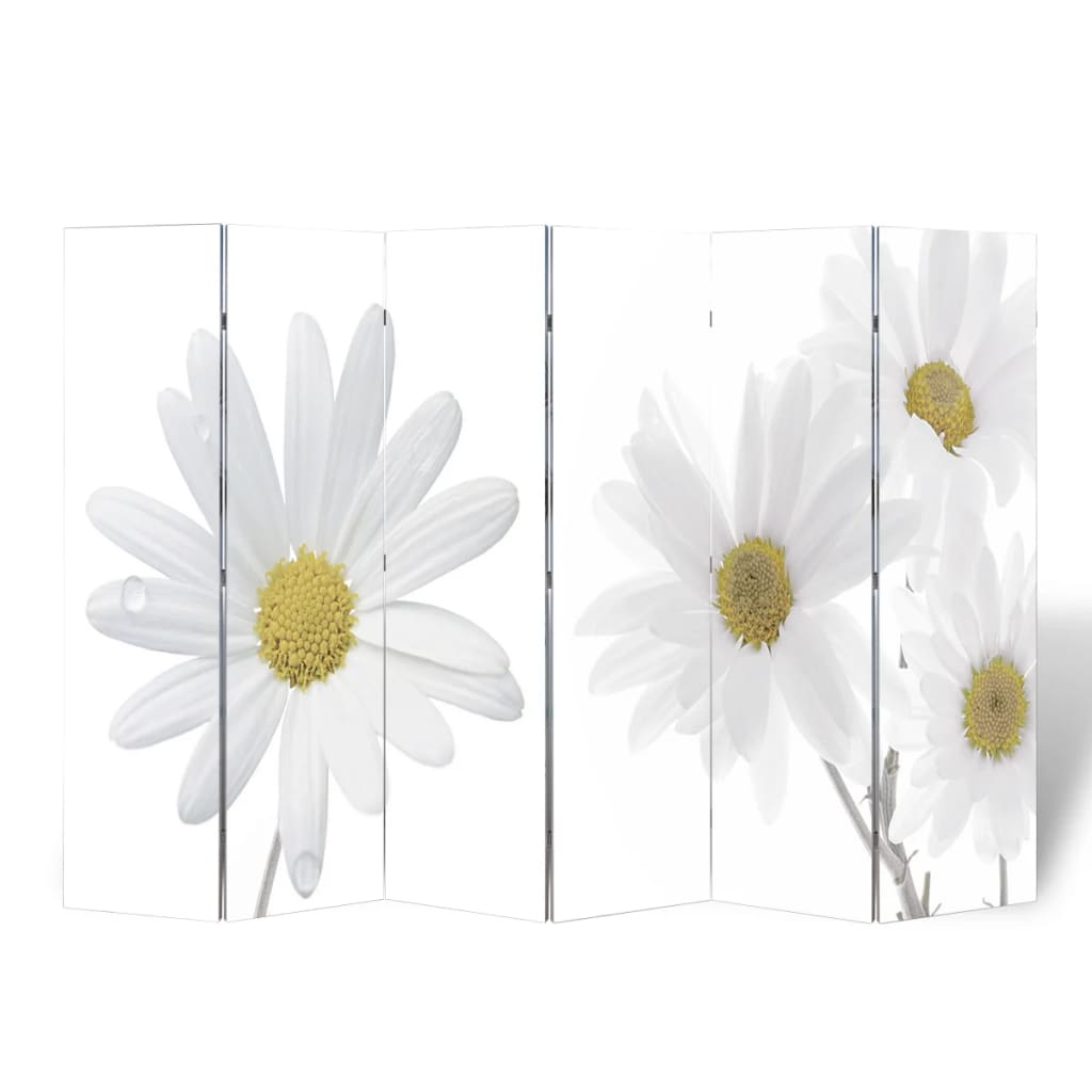 vidaXL Folding Room Divider 217x170 cm Flower