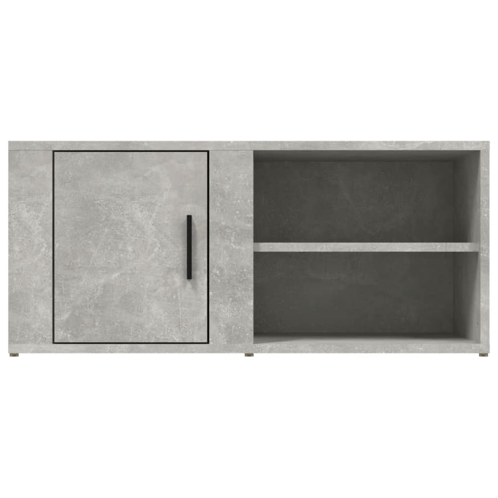 vidaXL TV Cabinet Concrete Grey 80x31,5x36 cm Engineered Wood