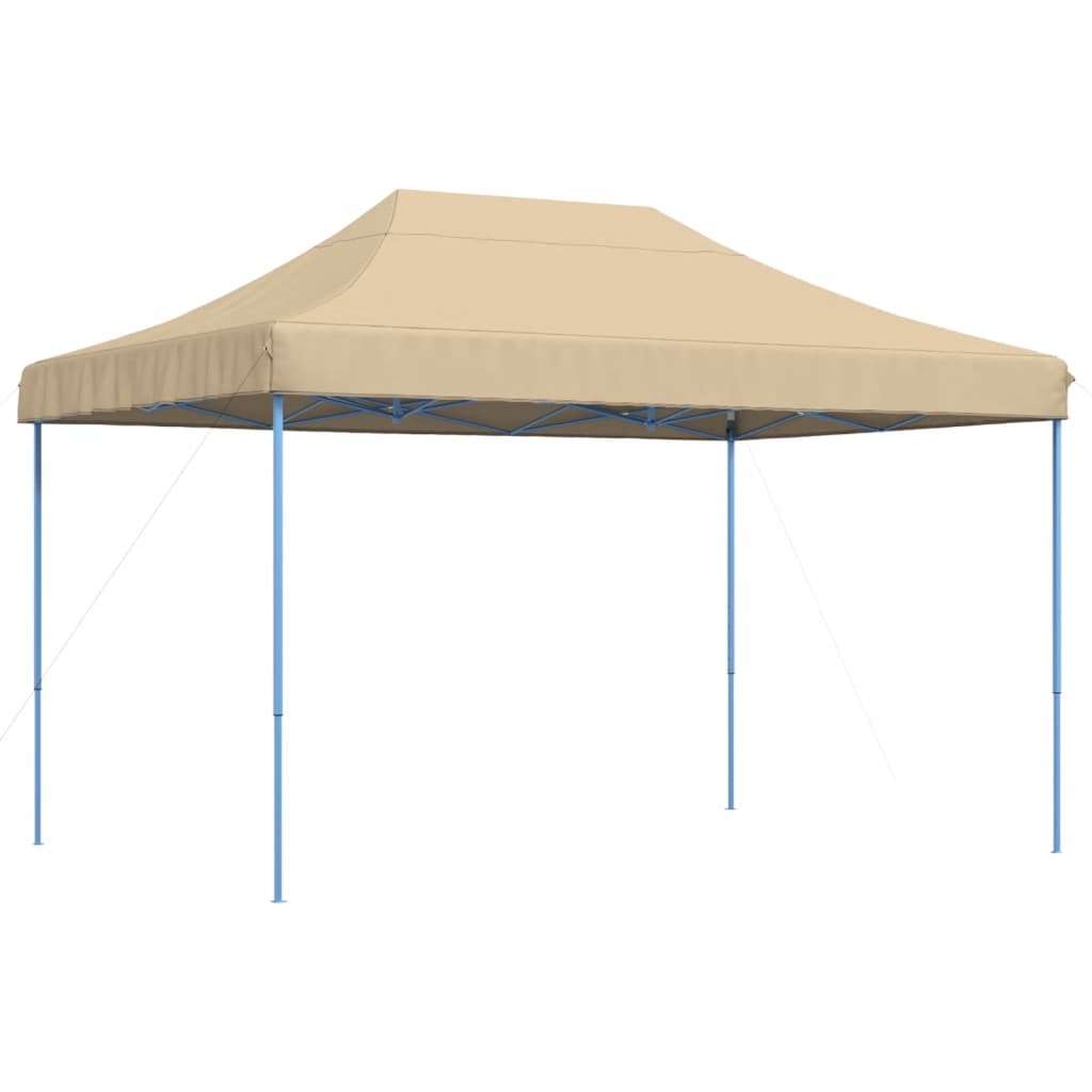 vidaXL Foldable Party Tent Pop-Up Beige 410x279x315 cm