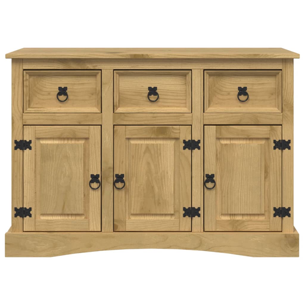 vidaXL Sideboard Solid Mexican Pinewood Corona Range 132x43x78 cm