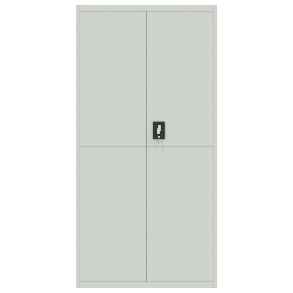 vidaXL File Cabinet Light Grey 90x40x180 cm Steel