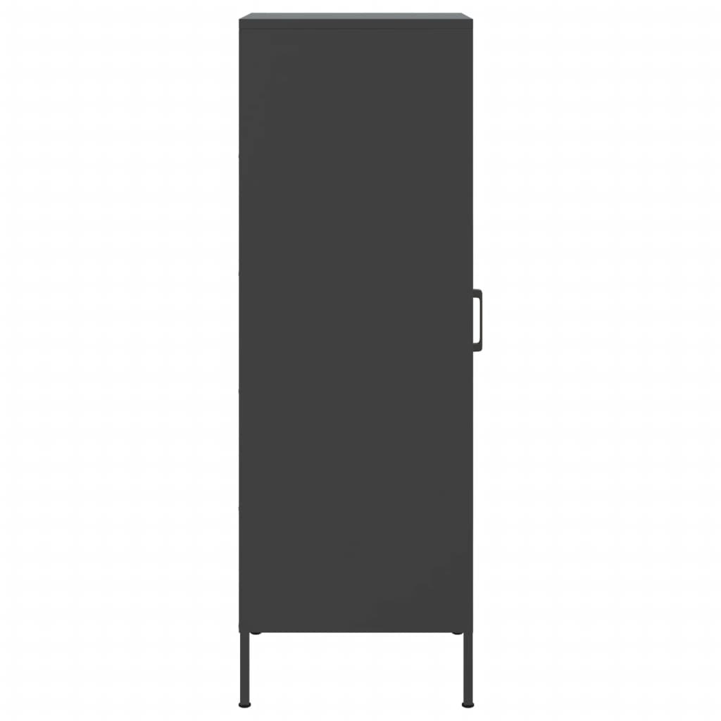 vidaXL Highboard Black 36x39x113 cm Steel