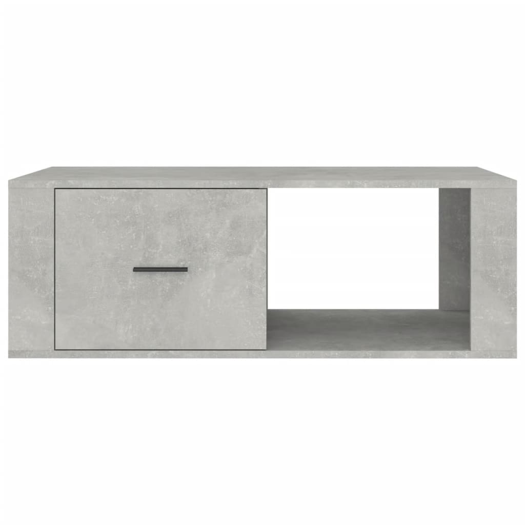 vidaXL Coffee Table Concrete Grey 100x50.5x35 cm Engineered Wood