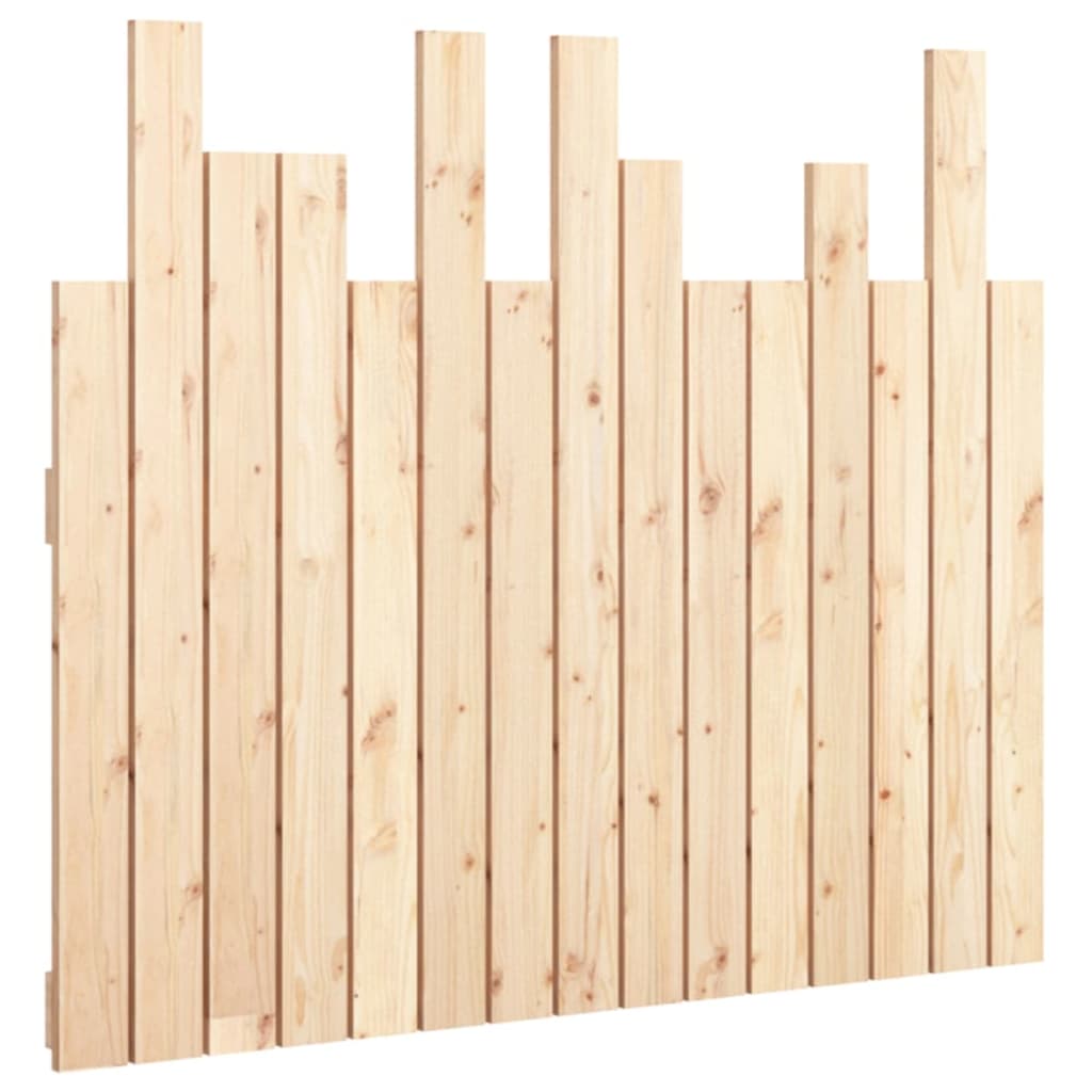 vidaXL Wall Headboard 95.5x3x80 cm Solid Wood Pine