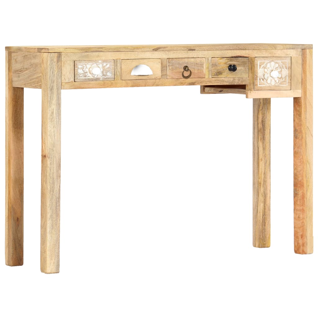 vidaXL Console Table 110x30x75 cm Solid Mango Wood