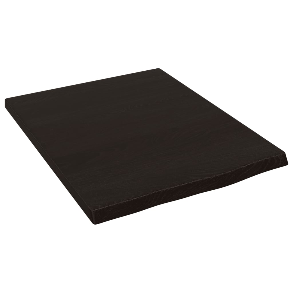 vidaXL Bathroom Countertop Dark Brown 40x50x2 cm Treated Solid Wood