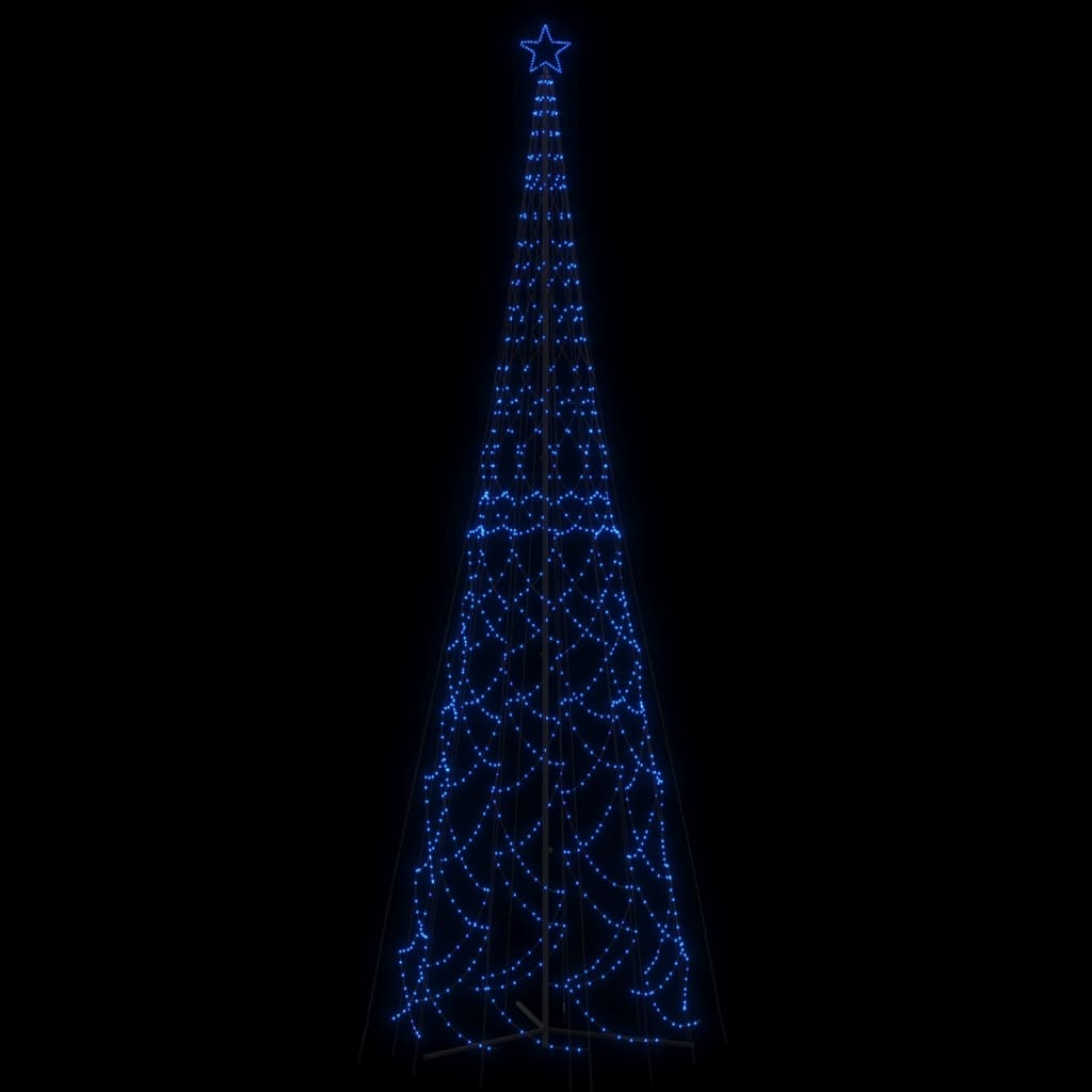 vidaXL Christmas Cone Tree Blue 3000 LEDs 230x800 cm