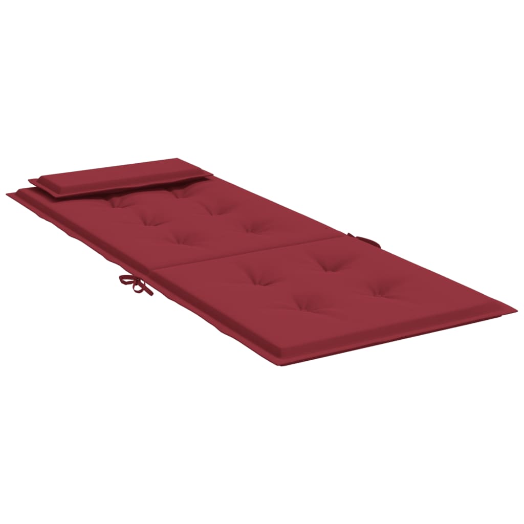 vidaXL Highback Chair Cushions 6 pcs Wine Red Oxford Fabric