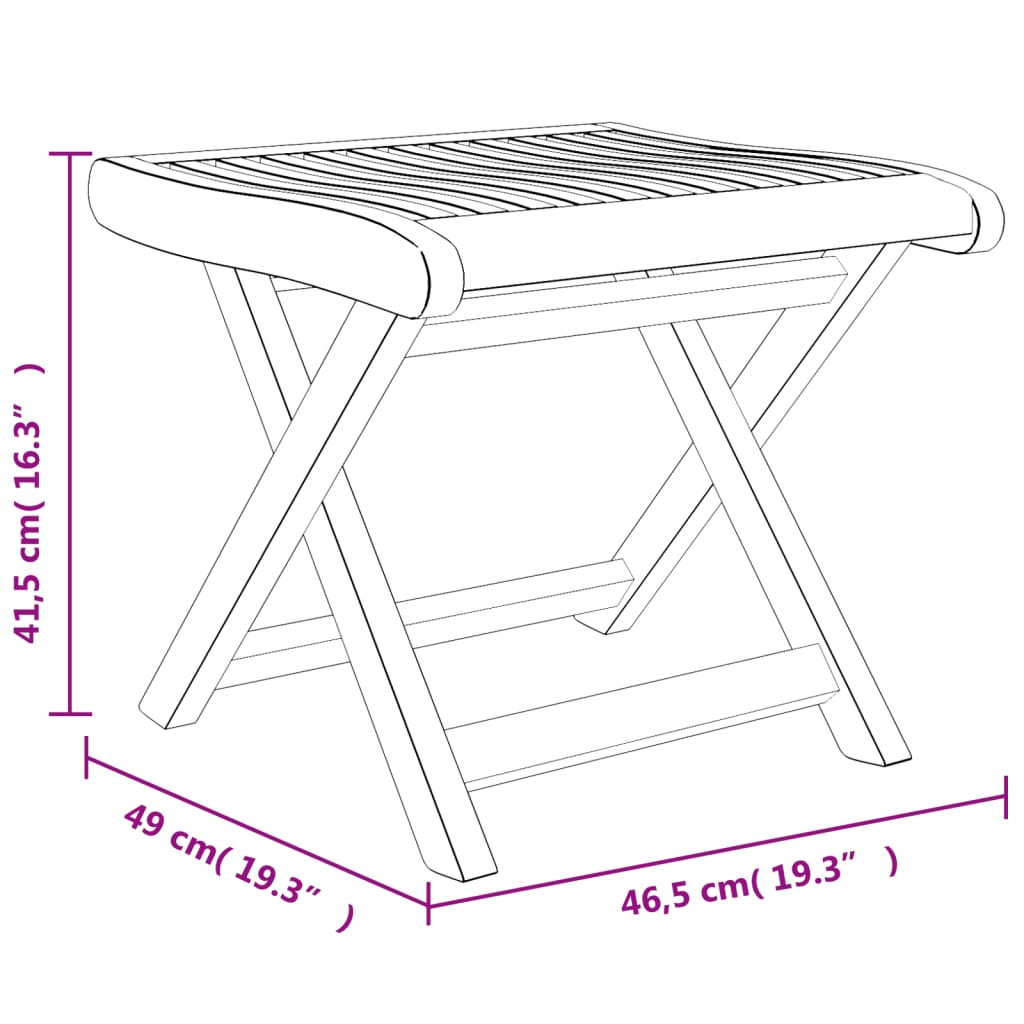 vidaXL 3 Piece Garden Lounge Set Solid Wood Teak