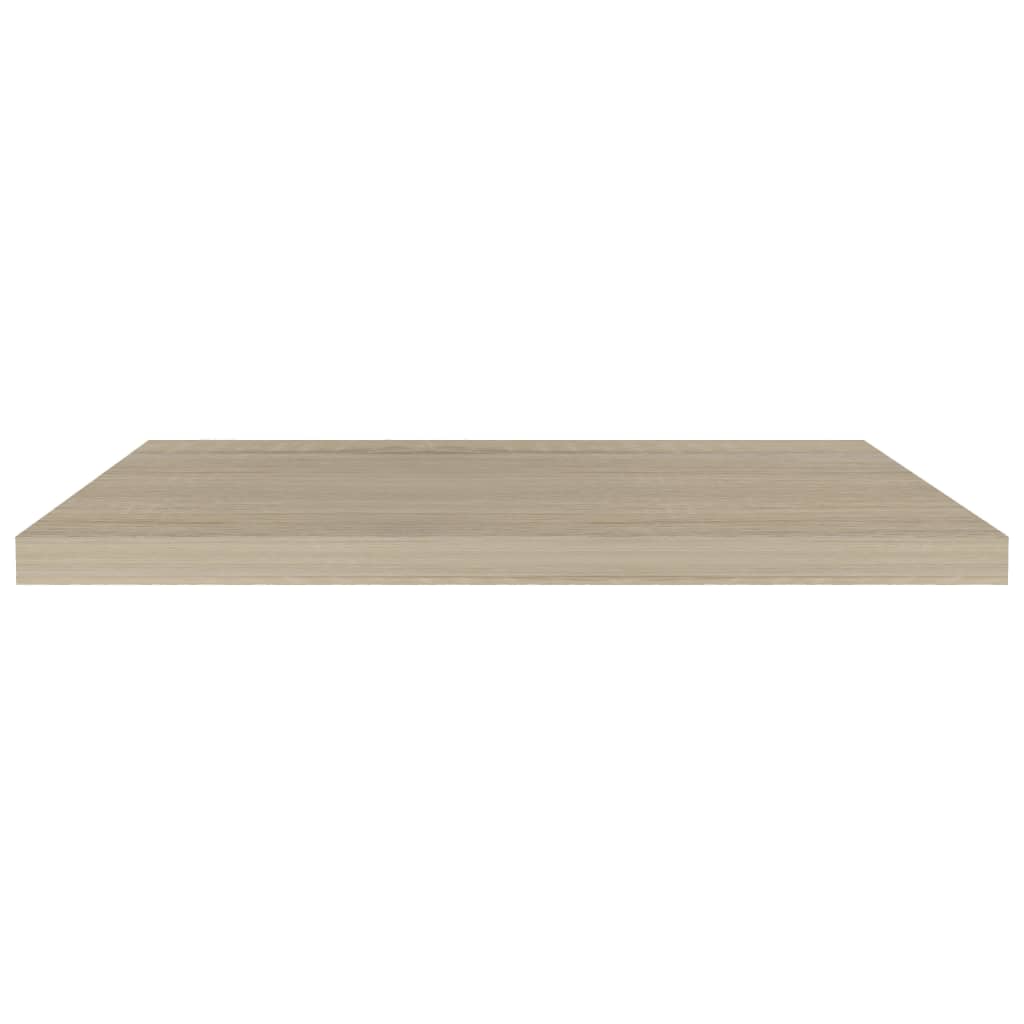 vidaXL Floating Wall Shelf Oak 80x23.5x3.8 cm MDF