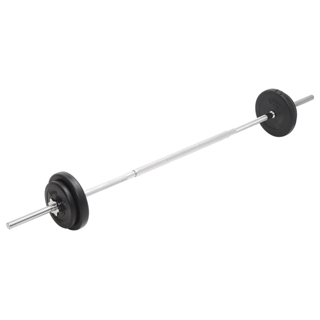 vidaXL Barbell and Dumbbell Set 30 kg