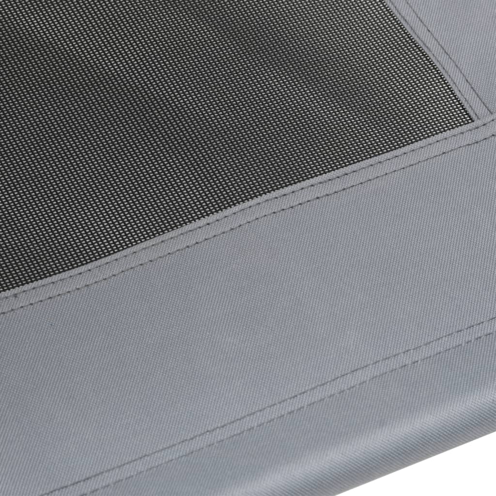 vidaXL Dog Bed with Canopy Anthracite Oxford Fabric and Steel