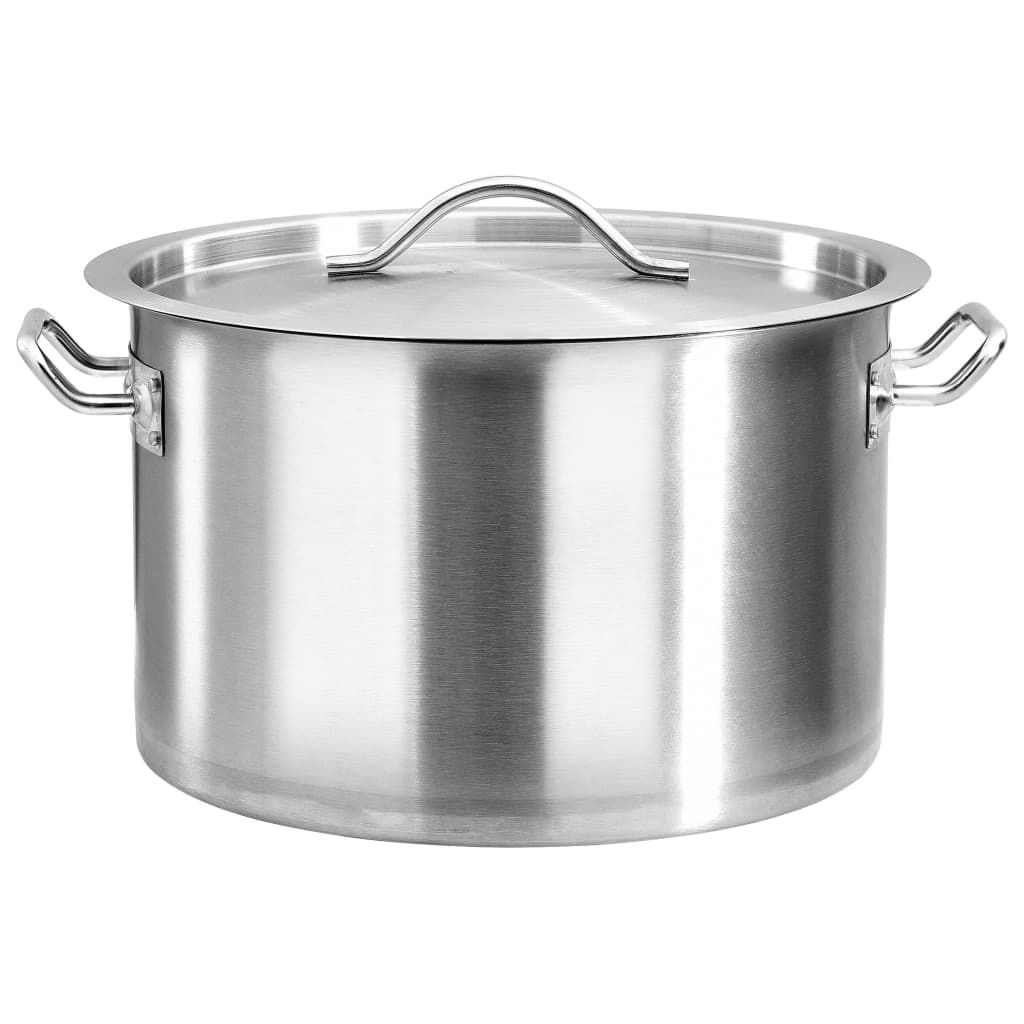 vidaXL Stock Pot 24 L 36x24 cm Stainless Steel