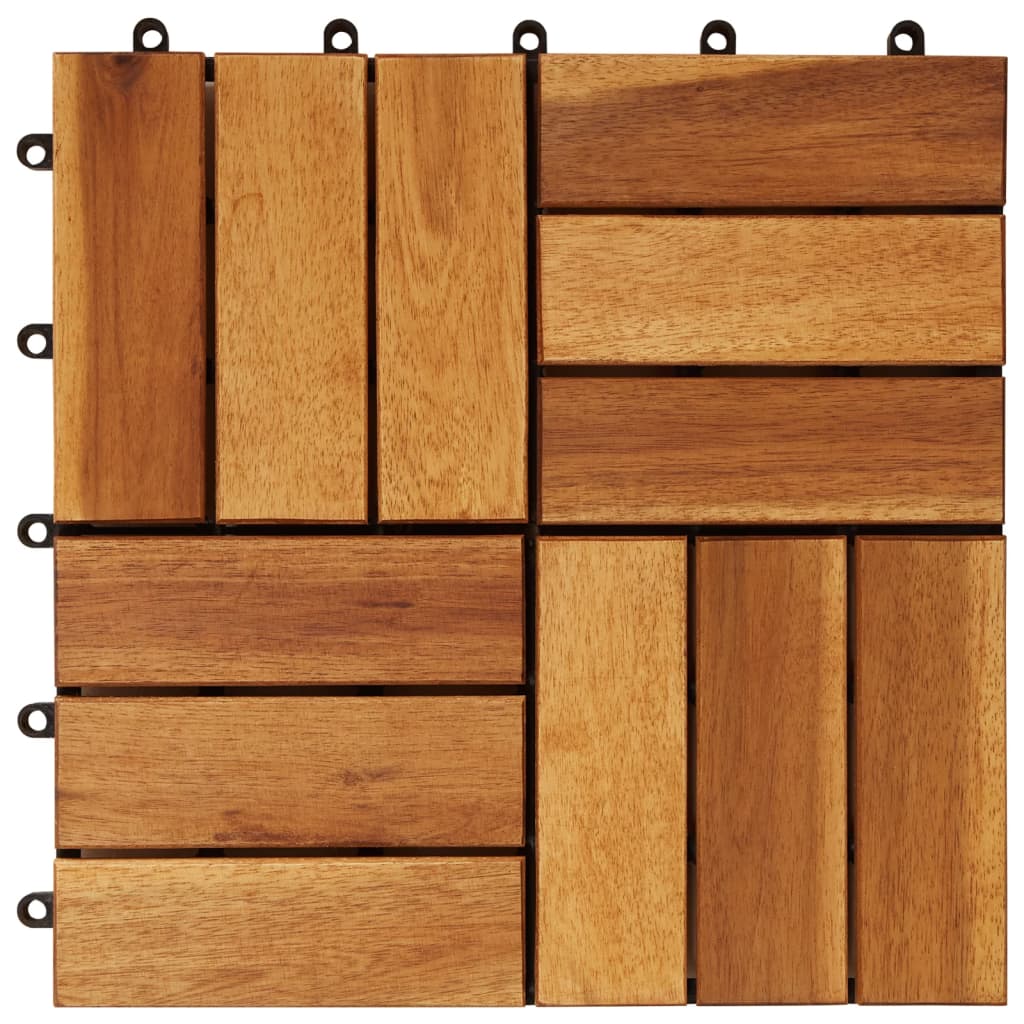 vidaXL 10 pcs Acacia Decking Tiles 30 x 30 cm