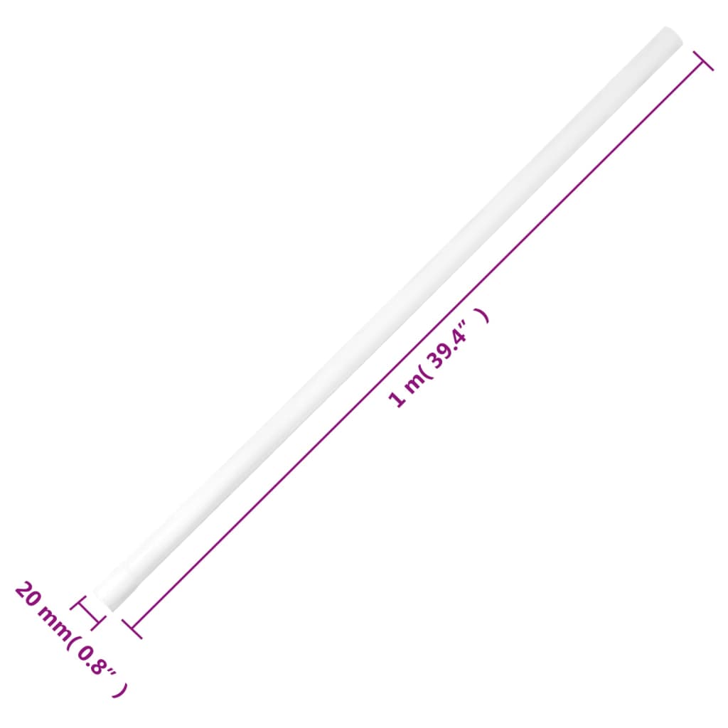 vidaXL Cable Trunkings Ø20 mm 30 m PVC