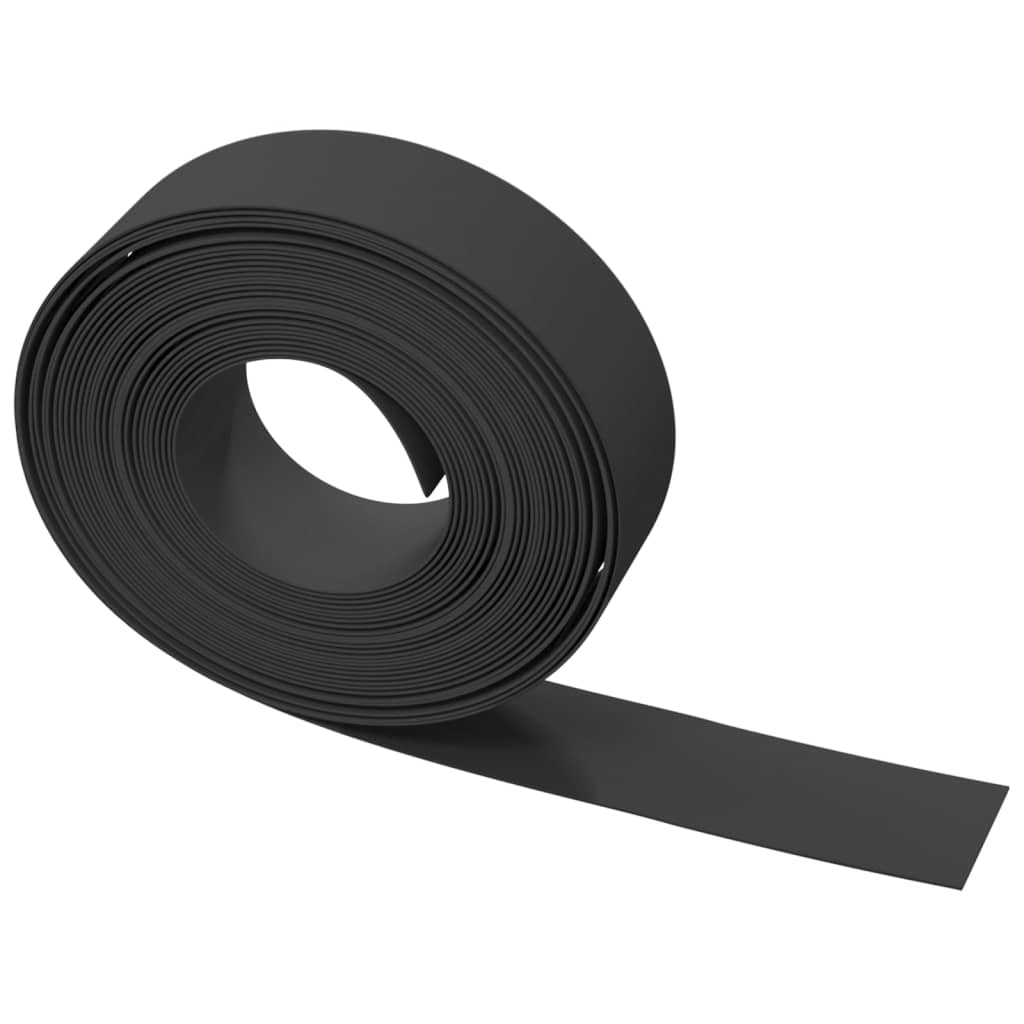 vidaXL Garden Edging Black 10 m 15 cm Polyethylene