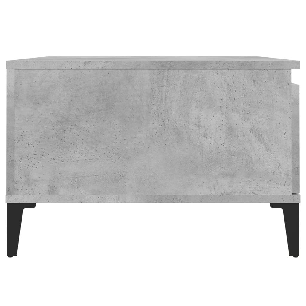 vidaXL Coffee Table Concrete Grey 55x55x36.5 cm Engineered Wood