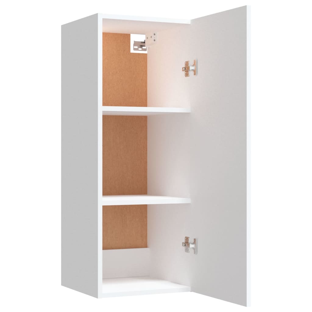 vidaXL Hanging Wall Cabinet White 34.5x34x90 cm Engineered Wood