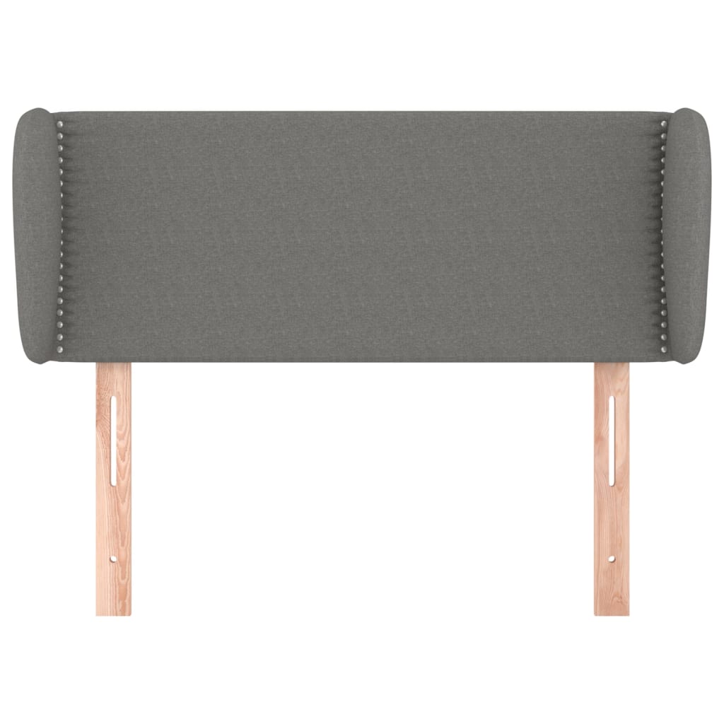 vidaXL Headboard with Ears Dark Grey 103 cm Fabric