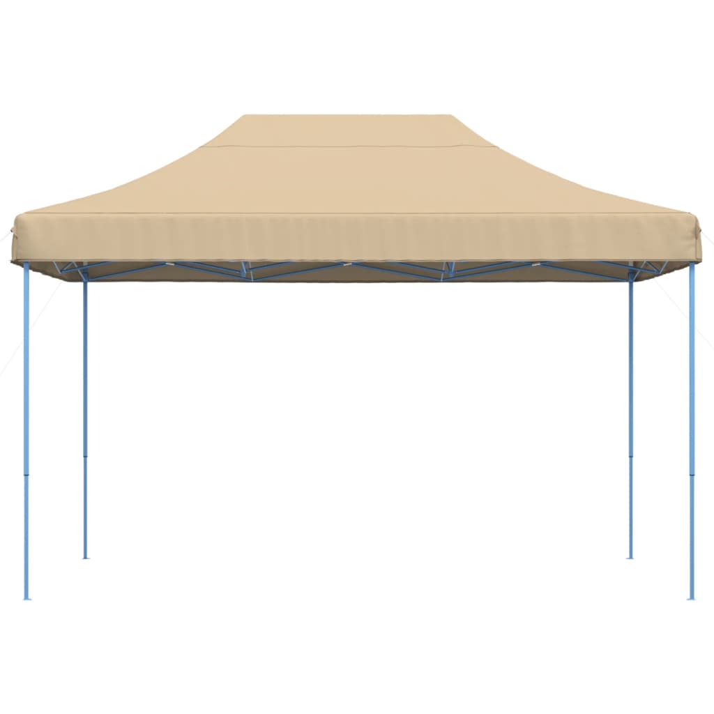 vidaXL Foldable Party Tent Pop-Up Beige 410x279x315 cm