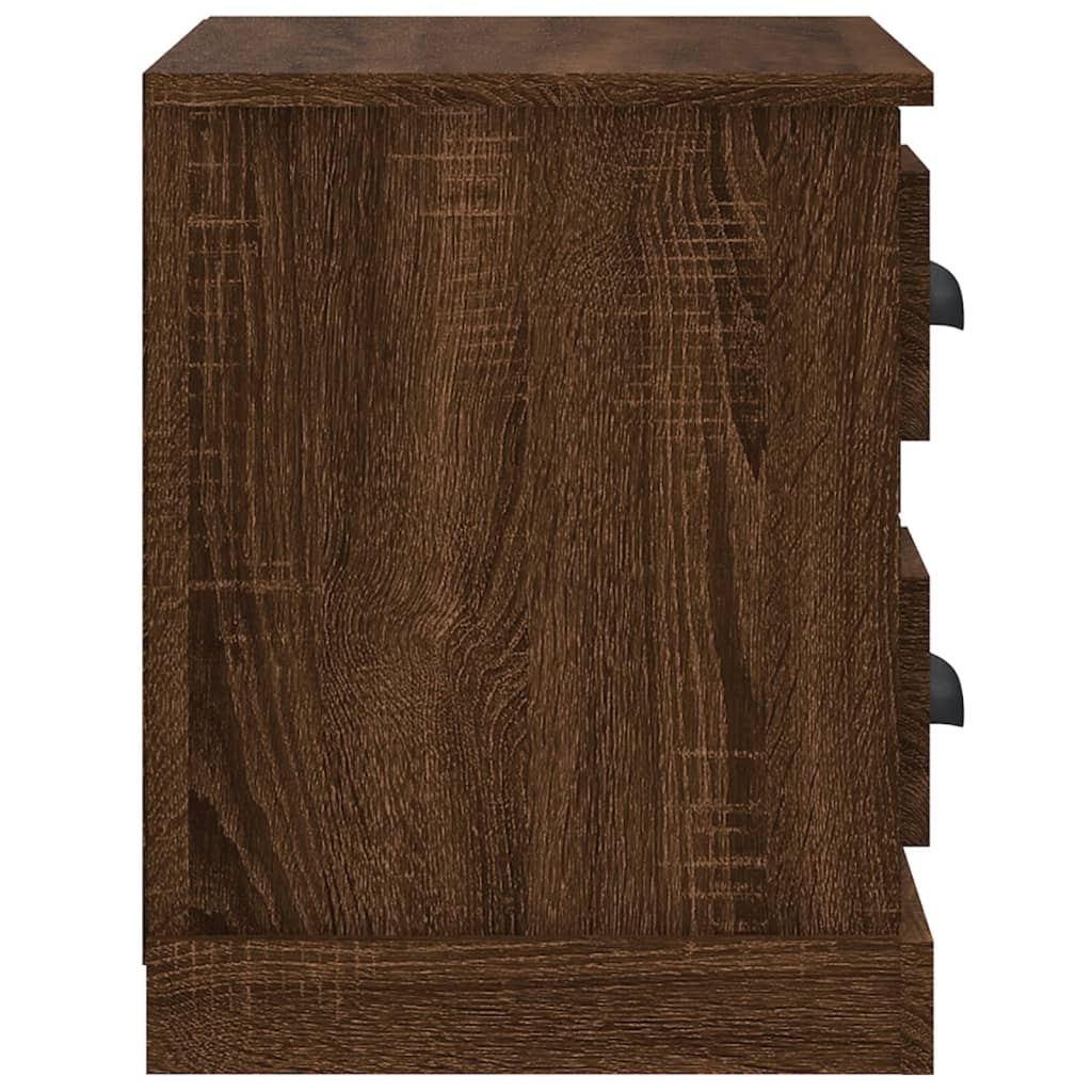 vidaXL Bedside Cabinet Brown Oak 60x35.5x45 cm