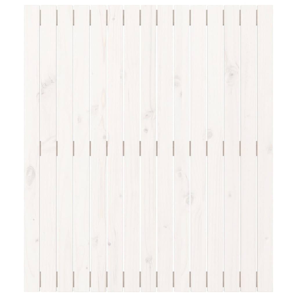 vidaXL Wall Headboard White 95.5x3x110 cm Solid Wood Pine