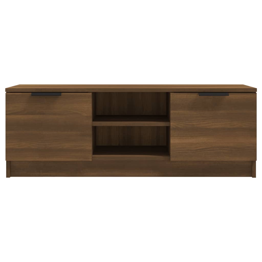 vidaXL TV Cabinet Brown Oak 102x35x36.5 cm Engineered Wood